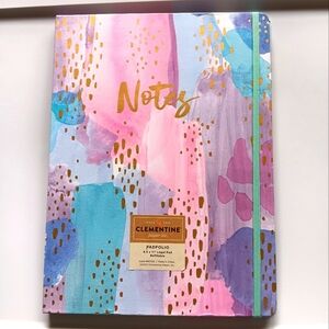 NEW Clementine Paper Inc. Padfolio Watercolor Pink Blue 8.5" by 11.5" Legal Pad